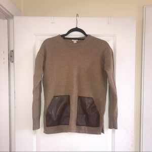 J. Crew Merino Wool Sweater w/ Pockets
